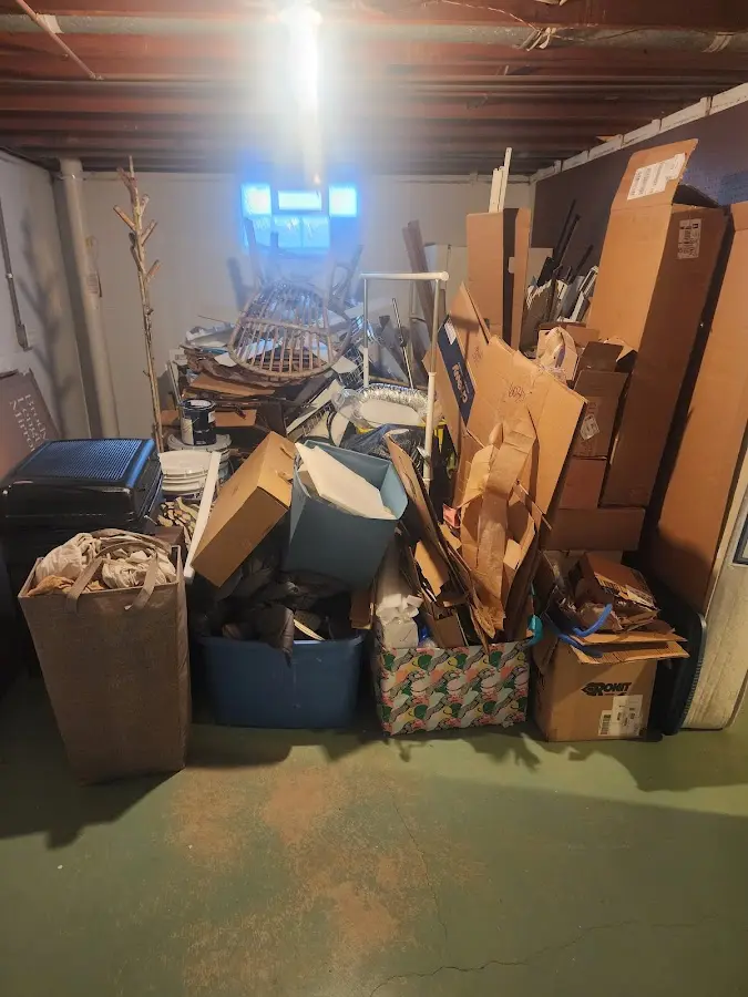 Roll-off dumpster container at job site for 20 Yard Dumpster Rental in Gustine